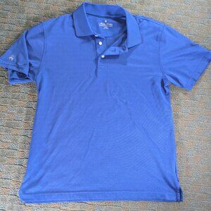 Brooks Brothers Golf Polo Shirt Men Large BLUE Performance Series Stretch